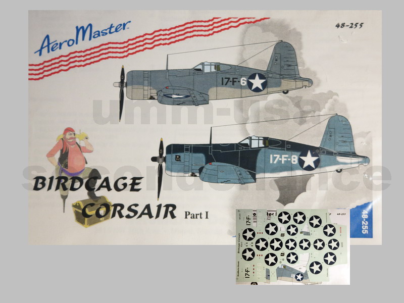 AM48-255 Birdcage Corsair Part I (CUT) (SCH) 1/48